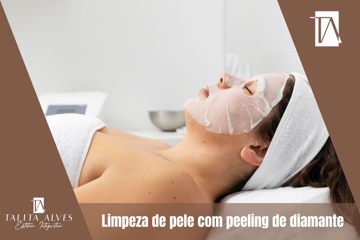 Limpeza de pele com peeling de diamante